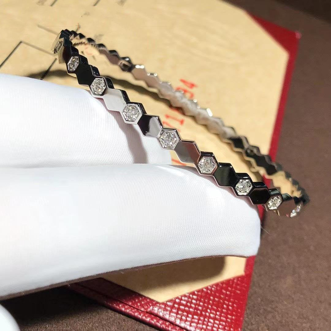 [OAK JURI]BEE LOVE SILVER DIAMOND BRACELET