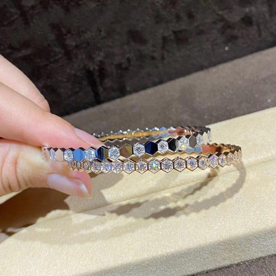 [OAK JURI]BEE LOVE GOLD BRACELET FULL DIAMOND