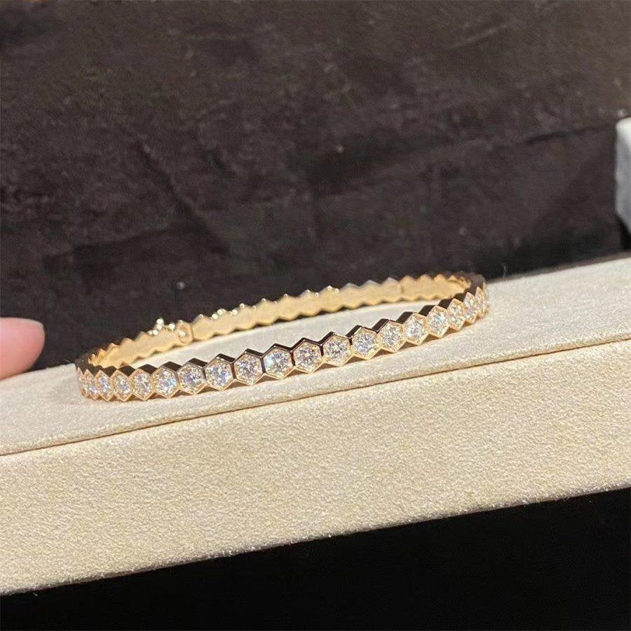 [OAK JURI]BEE LOVE GOLD BRACELET FULL DIAMOND