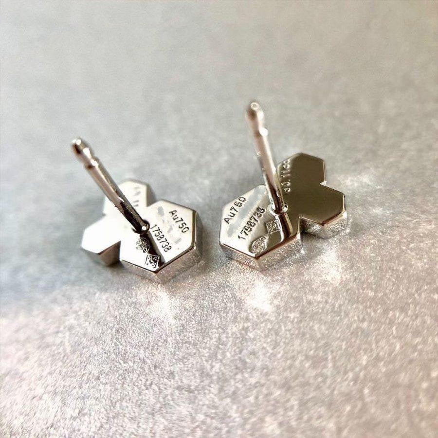 [OAK JURI]BEE LOVE SILVER DIAMOND EARRINGS