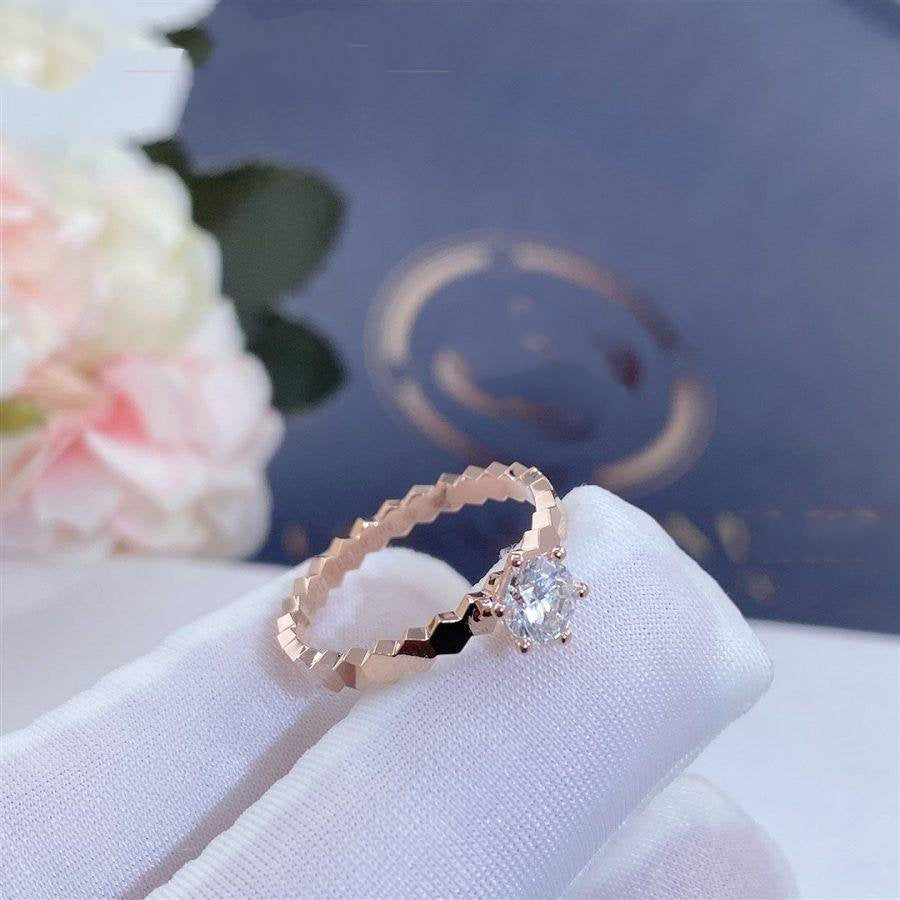 [OAK JURI]BEE LOVE RING PINK GOLD 1 DIAMOND