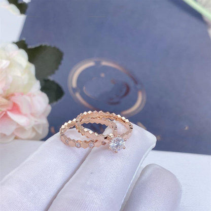 [OAK JURI]BEE LOVE RING PINK GOLD 1 DIAMOND