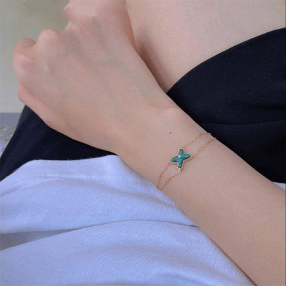 [OAK JURI]JEUX BRACELET MALACHITE PINK GOLD 1 DIAMOND