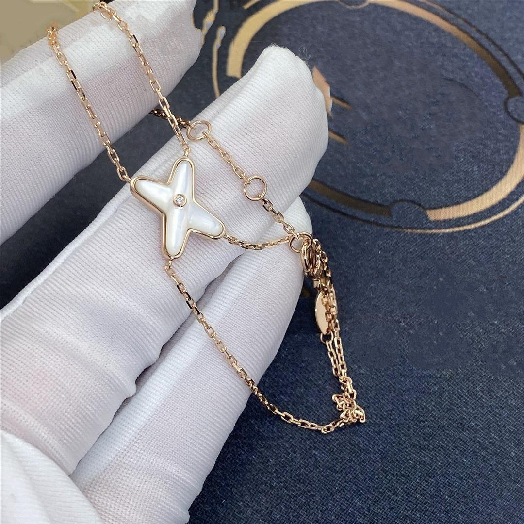 [OAK JURI]JEUX BRACELET WHITE MOP PINK GOLD 1 DIAMOND