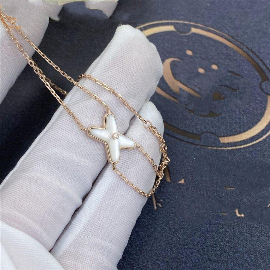 [OAK JURI]JEUX BRACELET WHITE MOP PINK GOLD 1 DIAMOND