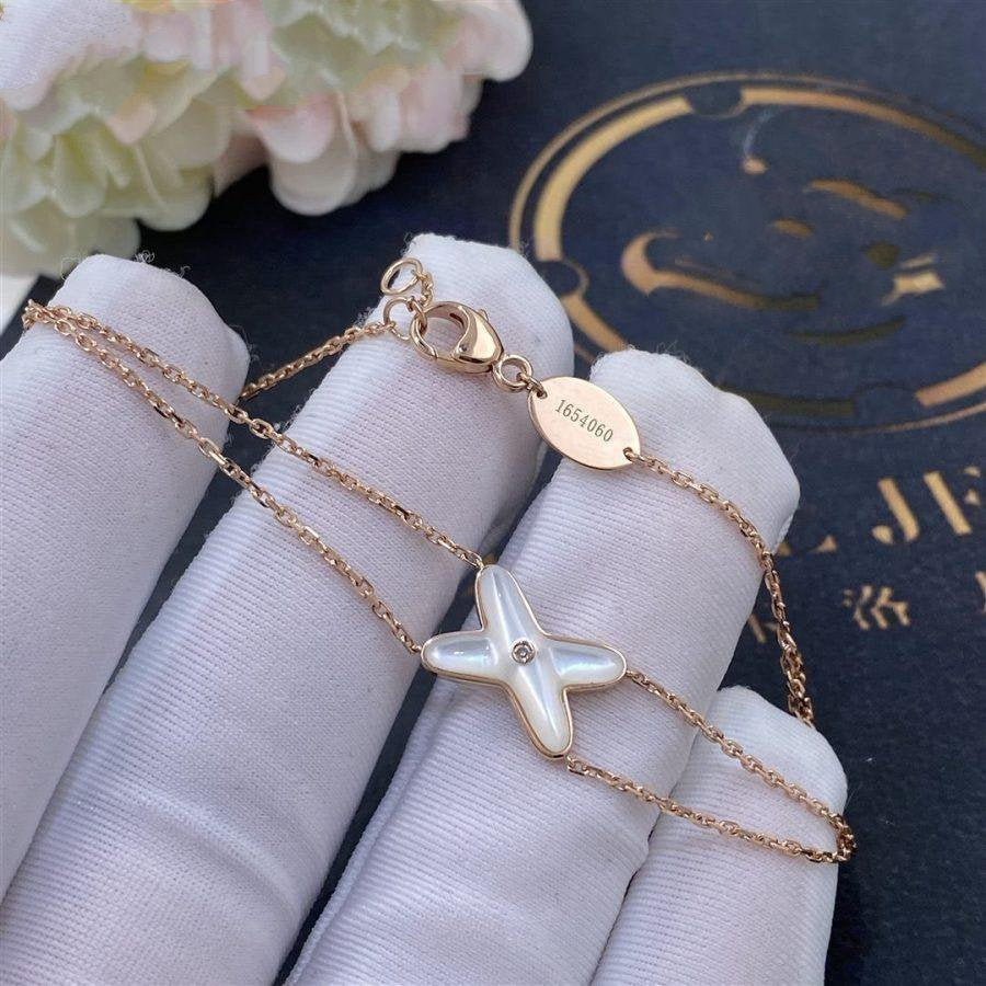 [OAK JURI]JEUX BRACELET WHITE MOP PINK GOLD 1 DIAMOND