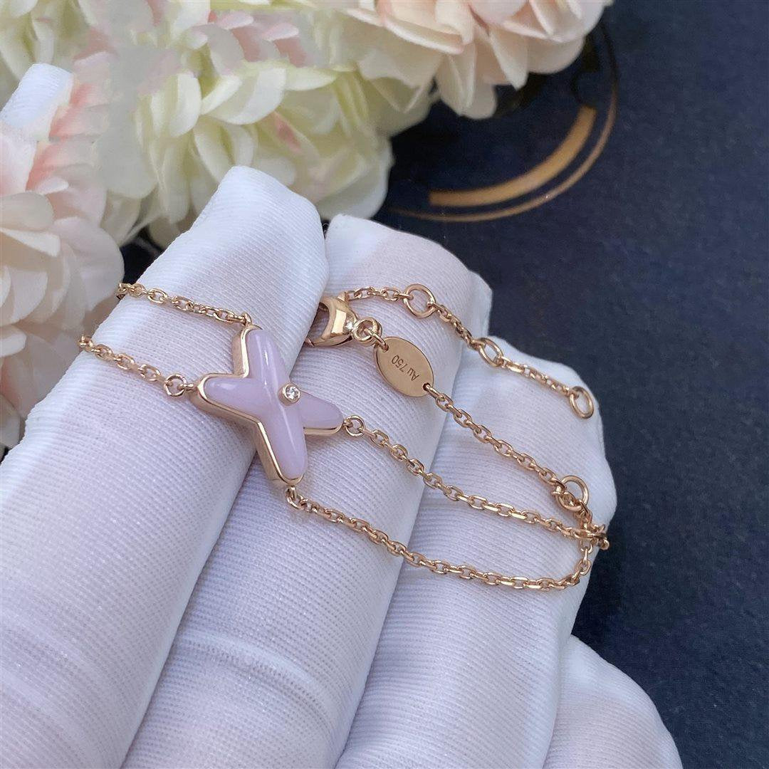 [OAK JURI]JEUX BRACELET PINK MOP PINK GOLD 1 DIAMOND