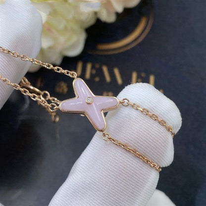 [OAK JURI]JEUX BRACELET PINK MOP PINK GOLD 1 DIAMOND