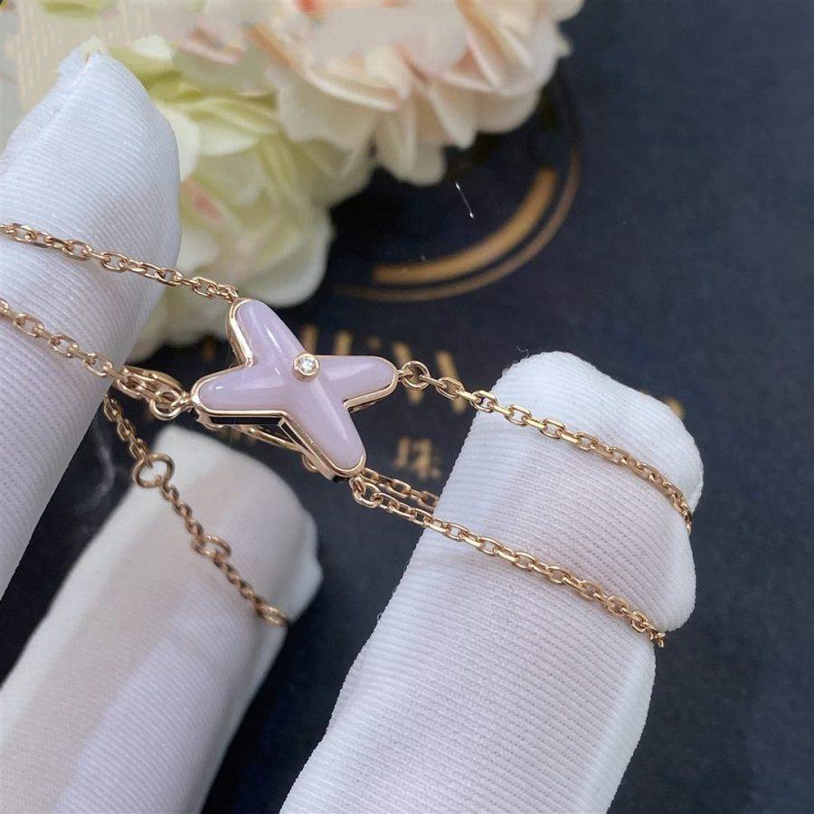 [OAK JURI]JEUX BRACELET PINK MOP PINK GOLD 1 DIAMOND