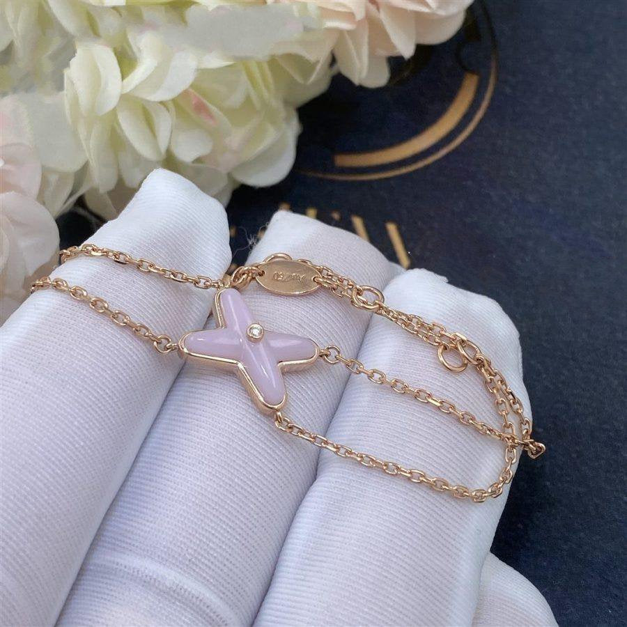 [OAK JURI]JEUX BRACELET PINK MOP PINK GOLD 1 DIAMOND