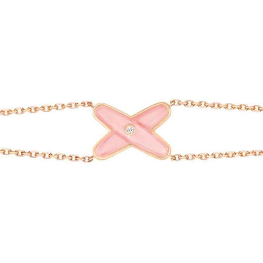 [OAK JURI]JEUX BRACELET PINK MOP PINK GOLD 1 DIAMOND