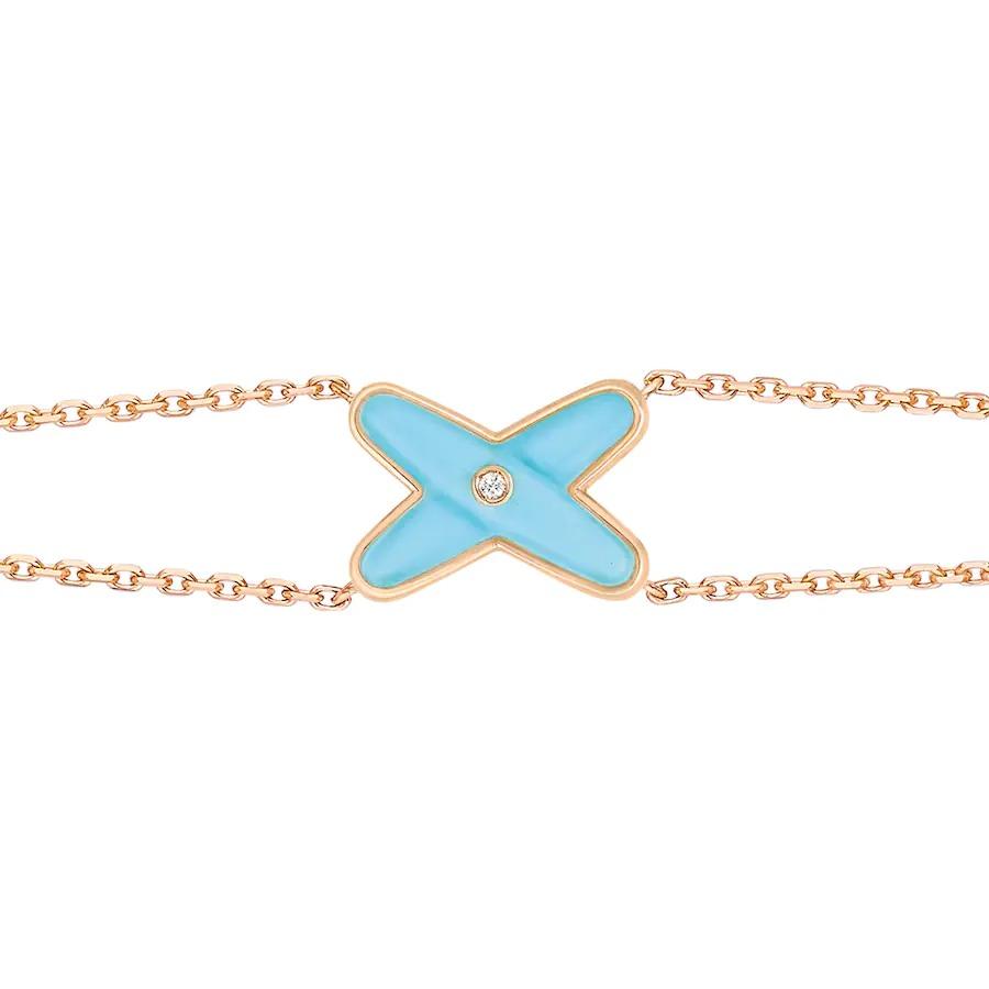 [OAK JURI]JEUX BRACELET TURQUOISE PINK GOLD 1 DIAMOND