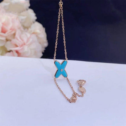 [OAK JURI]JEUX BRACELET TURQUOISE PINK GOLD 1 DIAMOND