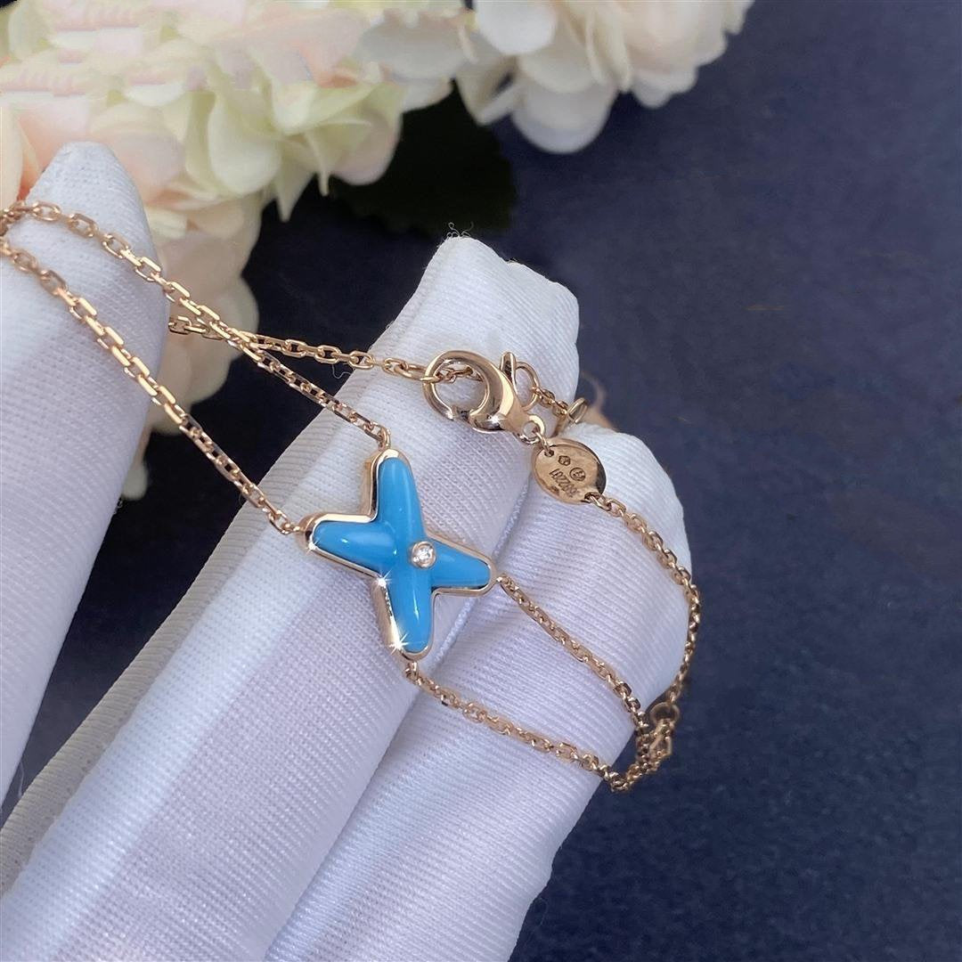 [OAK JURI]JEUX BRACELET TURQUOISE PINK GOLD 1 DIAMOND
