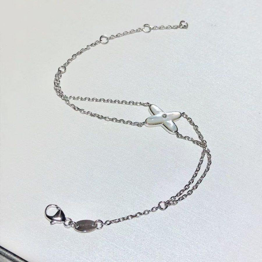 [OAK JURI]JEUX BRACELET WHITE MOP SILVER 1 DIAMOND