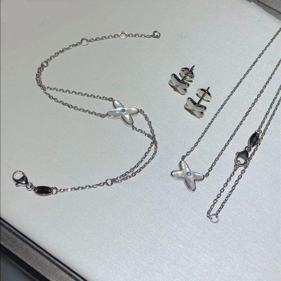 [OAK JURI]JEUX BRACELET WHITE MOP SILVER 1 DIAMOND