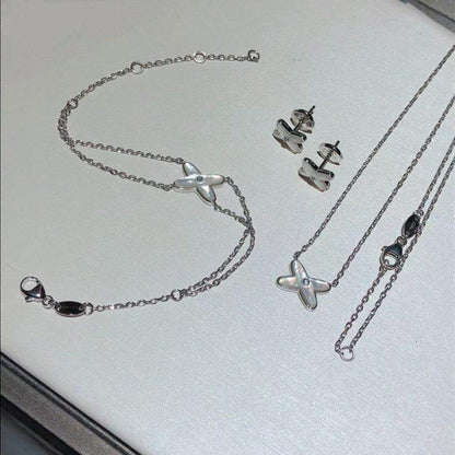 [OAK JURI]JEUX BRACELET WHITE MOP SILVER 1 DIAMOND