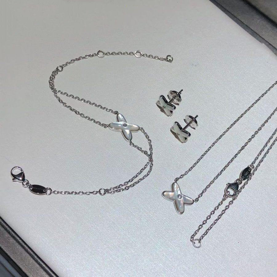 [OAK JURI]JEUX BRACELET WHITE MOP SILVER 1 DIAMOND