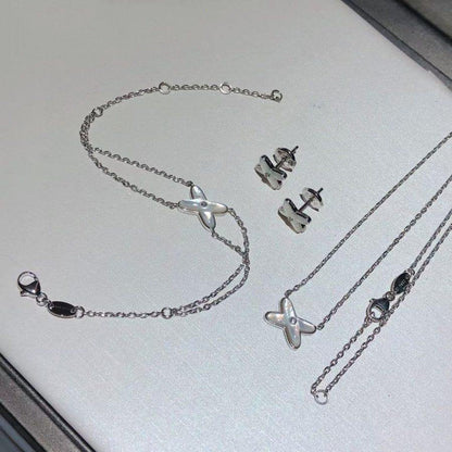 [OAK JURI]JEUX BRACELET WHITE MOP SILVER 1 DIAMOND