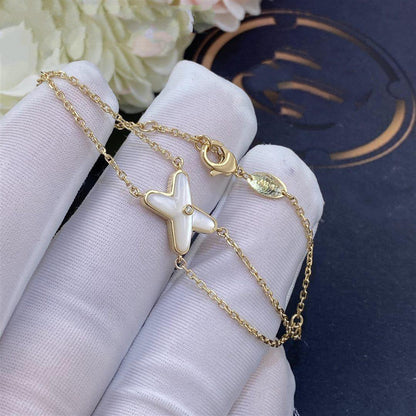 [OAK JURI]JEUX BRACELET WHITE MOP GOLD 1 DIAMOND