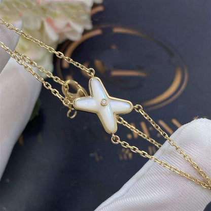 [OAK JURI]JEUX BRACELET WHITE MOP GOLD 1 DIAMOND