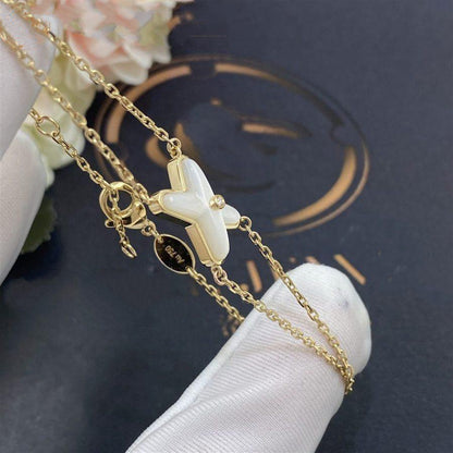 [OAK JURI]JEUX BRACELET WHITE MOP GOLD 1 DIAMOND