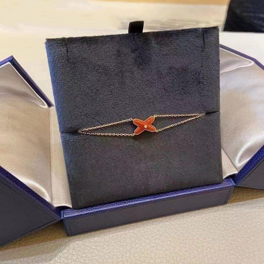 [OAK JURI]JEUX BRACELET CARNELIAN PINK GOLD 1 DIAMOND