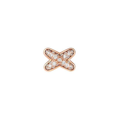 [OAK JURI]JEUX DE PINK GOLD DIAMOND EARRINGS