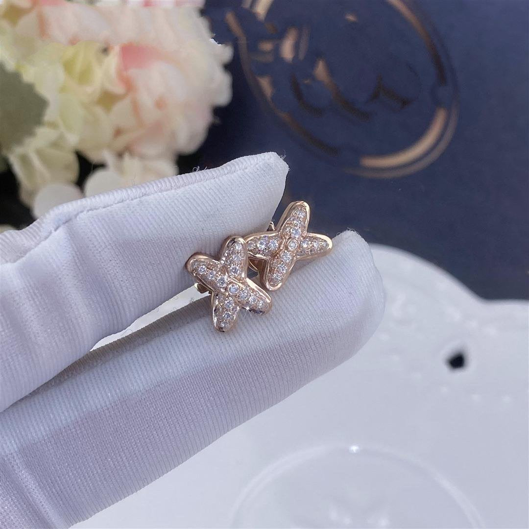 [OAK JURI]JEUX DE PINK GOLD DIAMOND EARRINGS