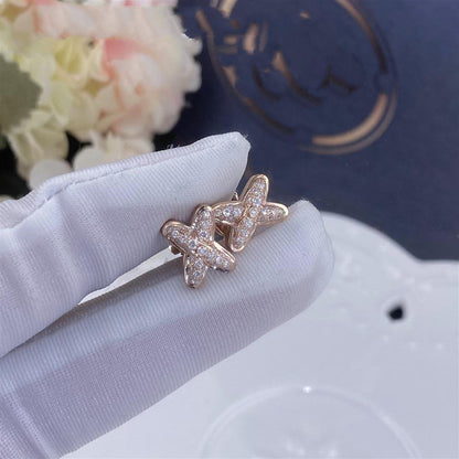 [OAK JURI]JEUX DE PINK GOLD DIAMOND EARRINGS