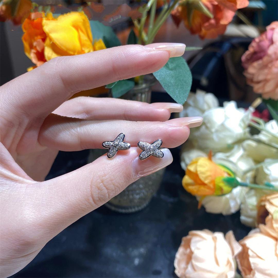[OAK JURI]JEUX DE SILVER DIAMOND EARRINGS