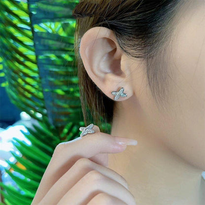 [OAK JURI]JEUX DE SILVER DIAMOND EARRINGS