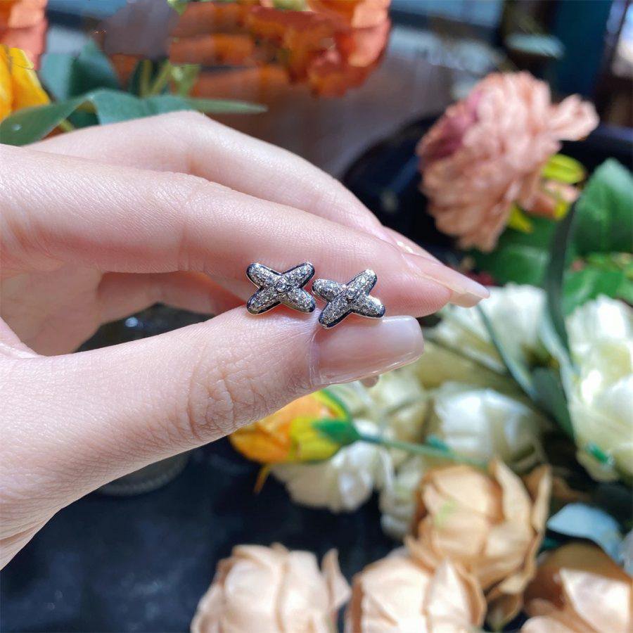 [OAK JURI]JEUX DE SILVER DIAMOND EARRINGS