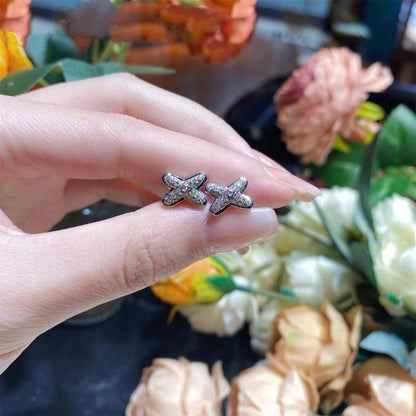 [OAK JURI]JEUX DE SILVER DIAMOND EARRINGS