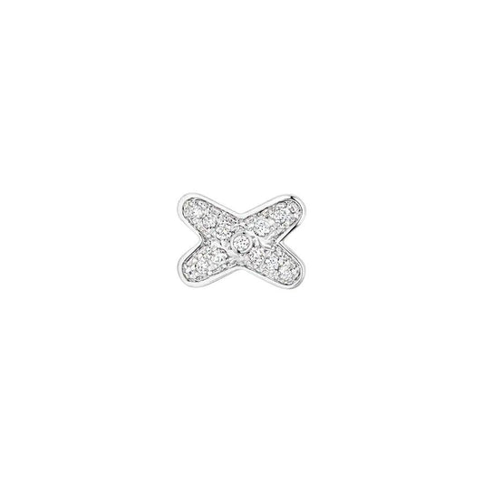 [OAK JURI]JEUX DE SILVER DIAMOND EARRINGS
