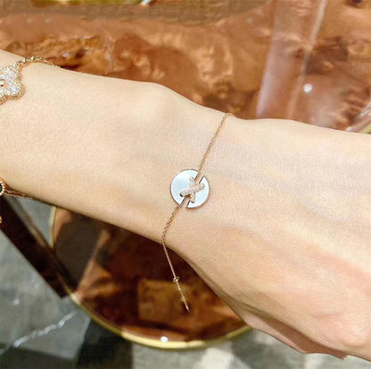 [OAK JURI]JEUX DE BRACELET MOP PINK GOLD DIAMONDS