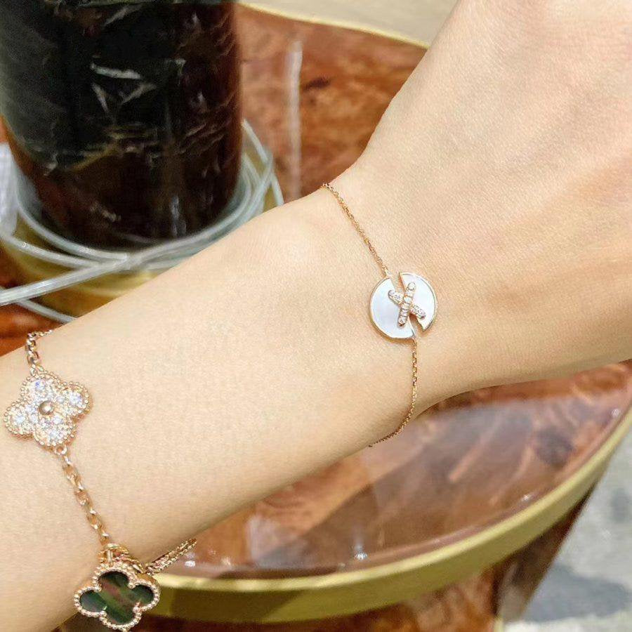 [OAK JURI]JEUX DE BRACELET MOP PINK GOLD DIAMONDS