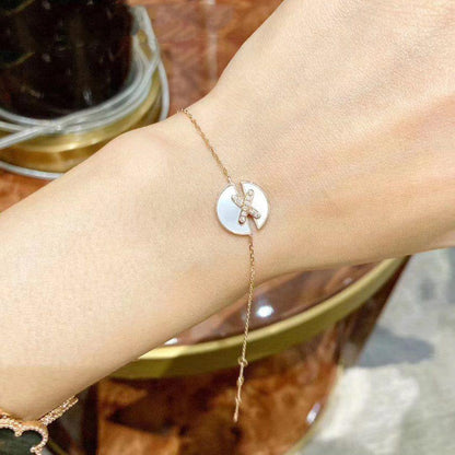 [OAK JURI]JEUX DE BRACELET MOP PINK GOLD DIAMONDS