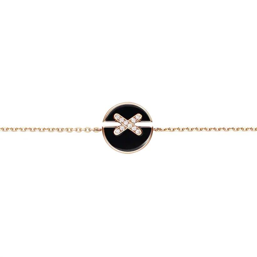 [OAK JURI]JEUX DE BRACELET ONYX PINK GOLD DIAMOND