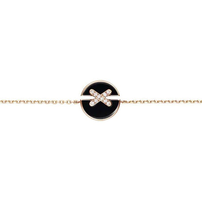 [OAK JURI]JEUX DE BRACELET ONYX PINK GOLD DIAMOND