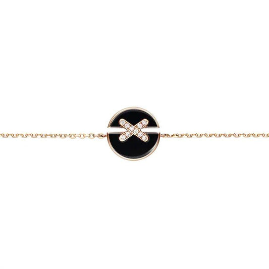 [OAK JURI]JEUX DE BRACELET ONYX PINK GOLD DIAMOND