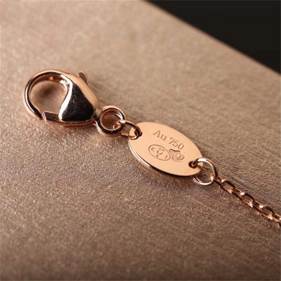 [OAK JURI]Hollow Design Four-Leaf Clover Flower Shape Ring