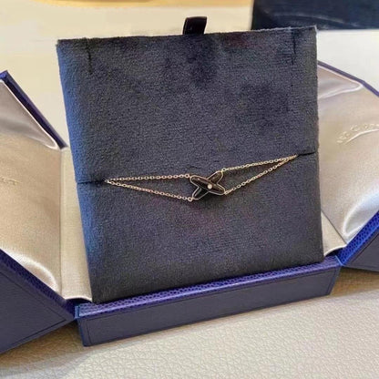 [OAK JURI]JEUX BRACELET ONYX PINK GOLD 1 DIAMOND
