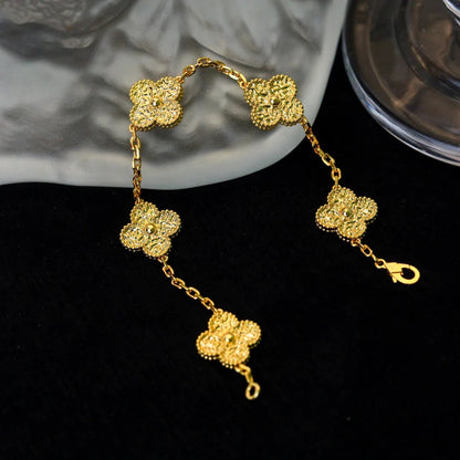 [OAK JURI]CLOVER 5 MOTIFS BRONZING BRACELET