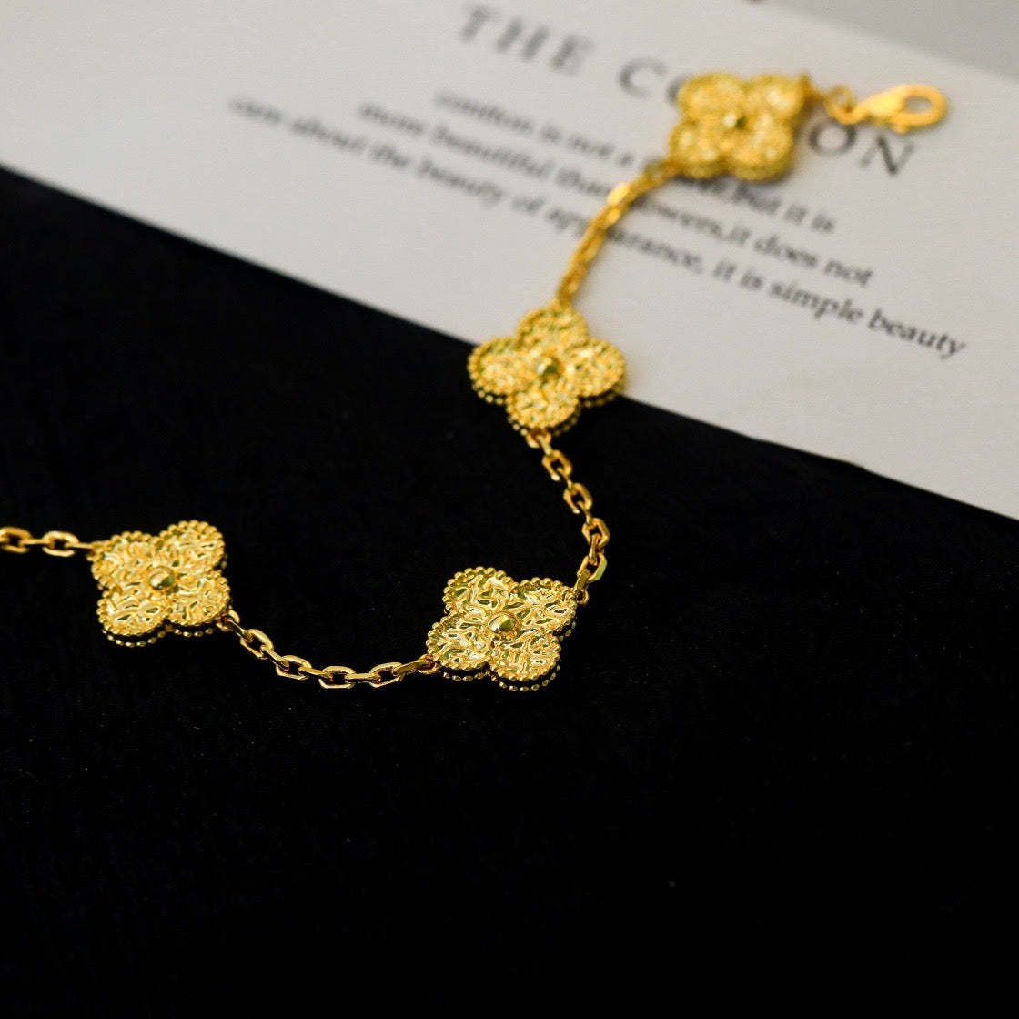 [OAK JURI]CLOVER 5 MOTIFS BRONZING BRACELET