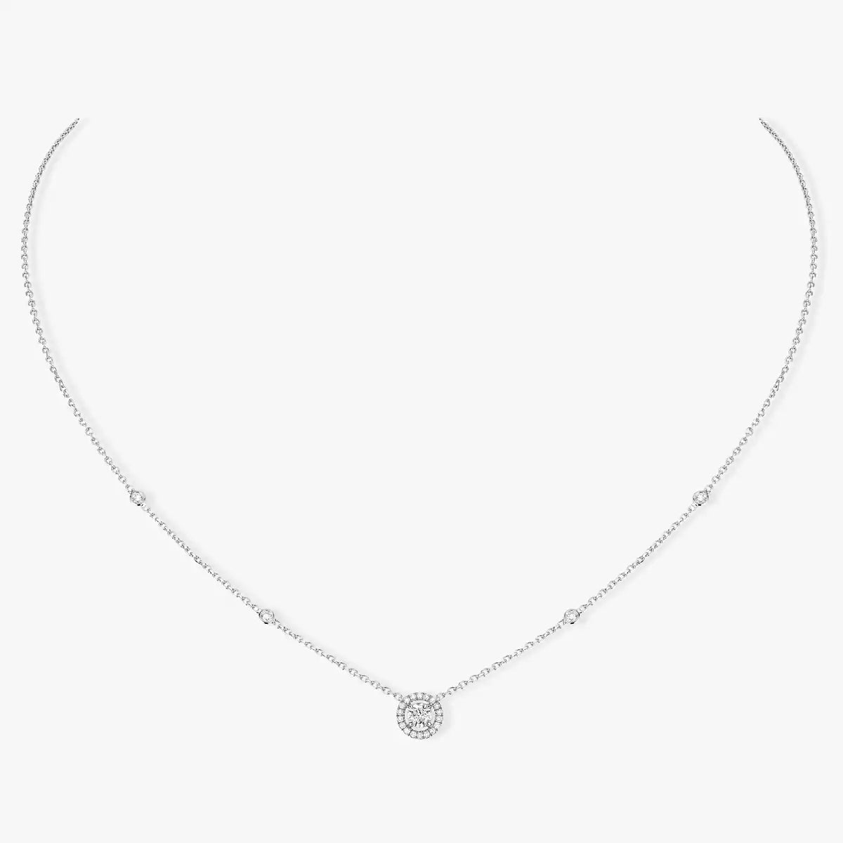 [OAK JURI]Diamond Necklace 0,20ct Brilliant Shape Joy