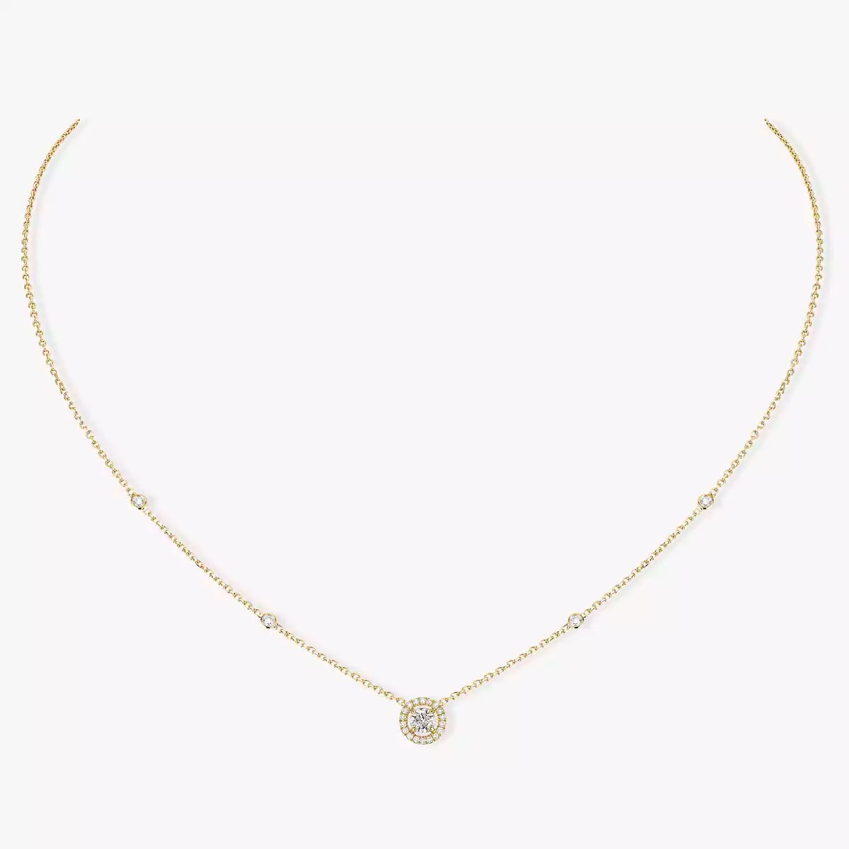 [OAK JURI]Diamond Necklace 0,20ct Brilliant Shape Joy