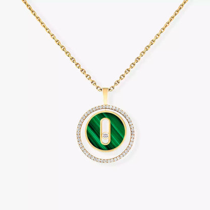 [OAK JURI]Lucky Move Diamond Necklace in Rose Gold and White Mother-of-Pearl