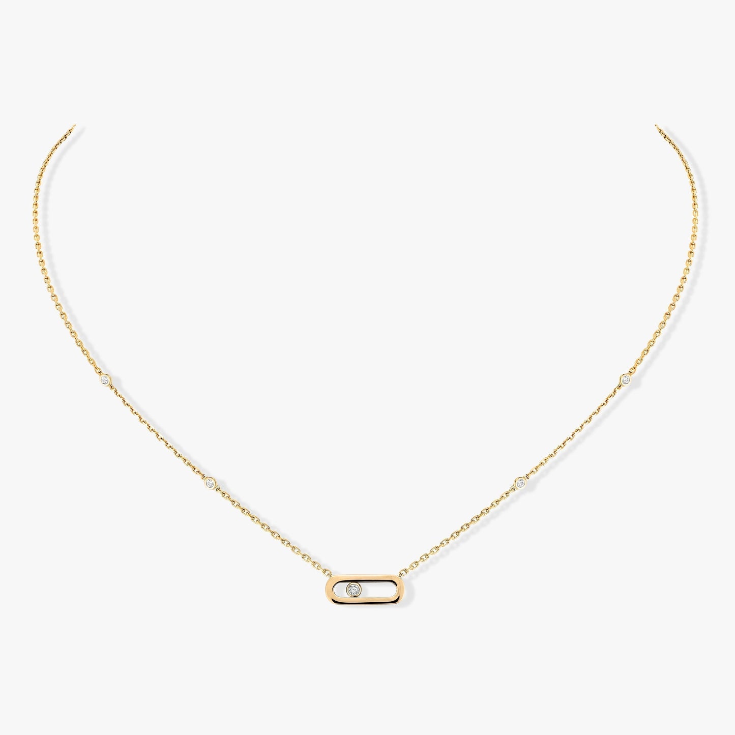 [OAK JURI]MOVE UNO DIAMOND NECKLACE