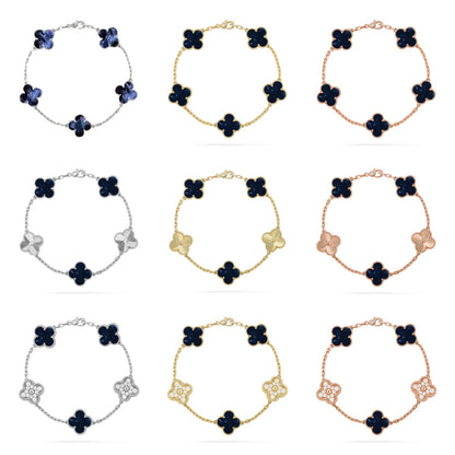 [OAK JURI]CLOVER 5 MOTIF PIETERSITE BRACELET COLLECTION